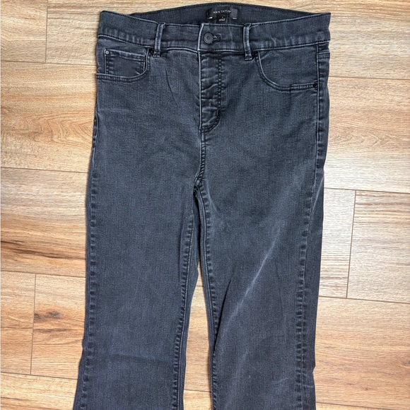 Ann Taylor Slim Boot black wash flare Jean - Picture 5 of 9